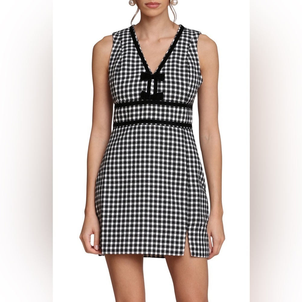 🆕 AVEC LES FILLES Bow Tweed Dress